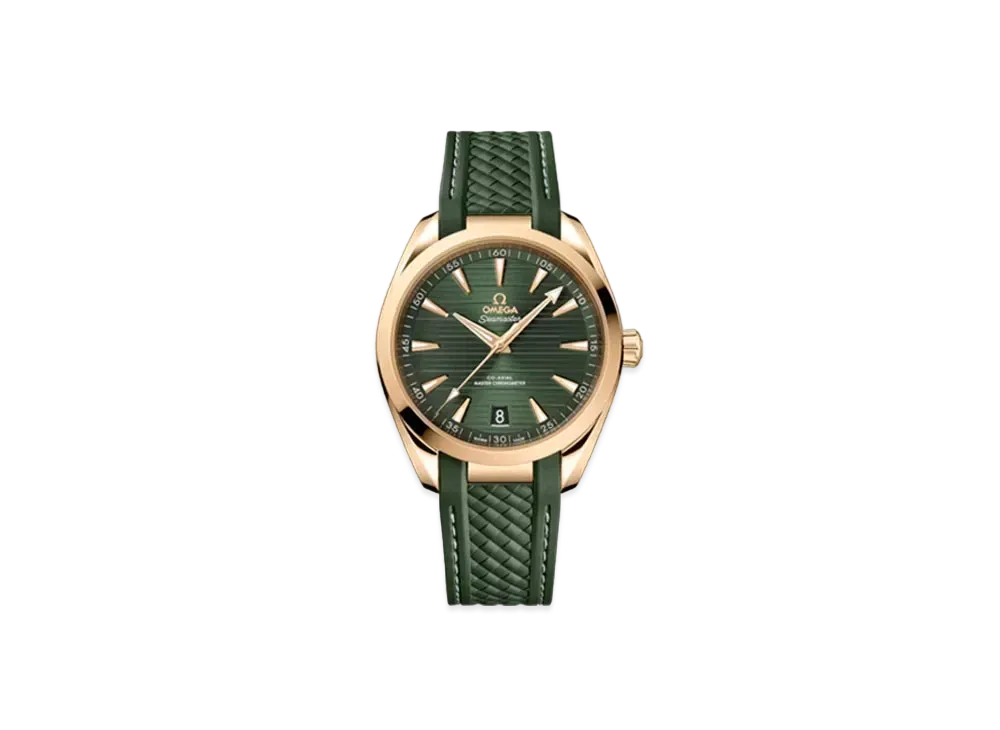 OMEGA Seamaster Co-Axial Master Chronometer Rubber Strap "Moonshine Gold/Green" 220.52.41.21.10.001
