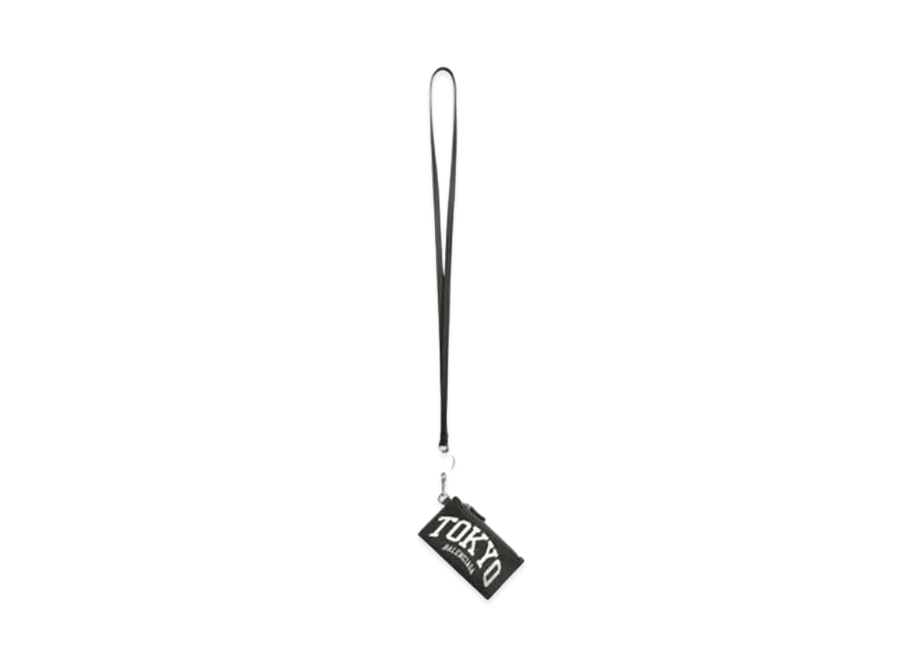 BALENCIAGA Cities Tokyo Cash Card Case On Keyring "Black"