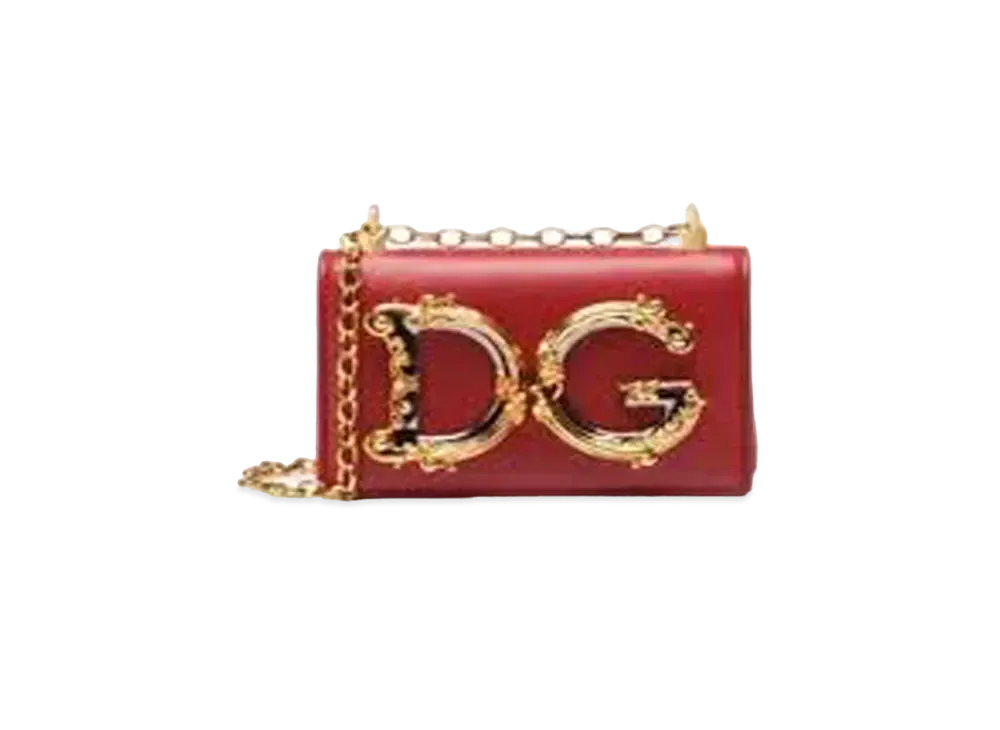 Dolce&Gabbana DG Girls Microbuck Smooth Card Skin "Red"