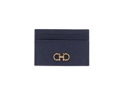 Salvatore Ferragamo Gancino Cardcase "Midnight"