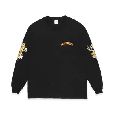 WACKO MARIA Tim Lehi / Washed Heavy Weight Long Sleeve T-Shirt "Black"