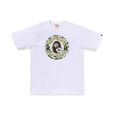 A BATHING APE ABC Resort Camo Busy Works Tee "White"