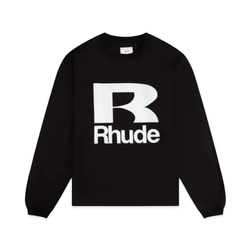 RHUDE Petrol LS Tee "Black"