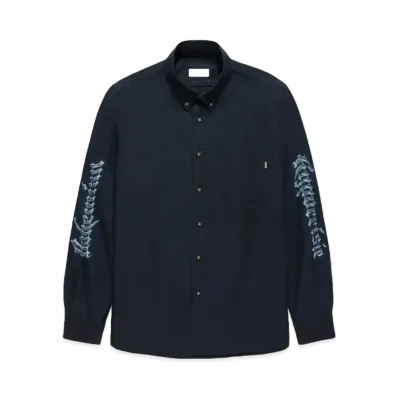 JJJJound Heavyweight Oxford BH Printed "Navy"
