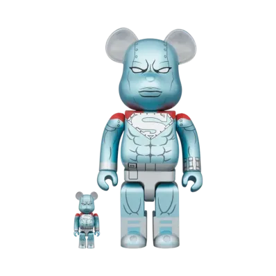 MEDICOM TOY "BEARBRICK" Steel 100% & 400%