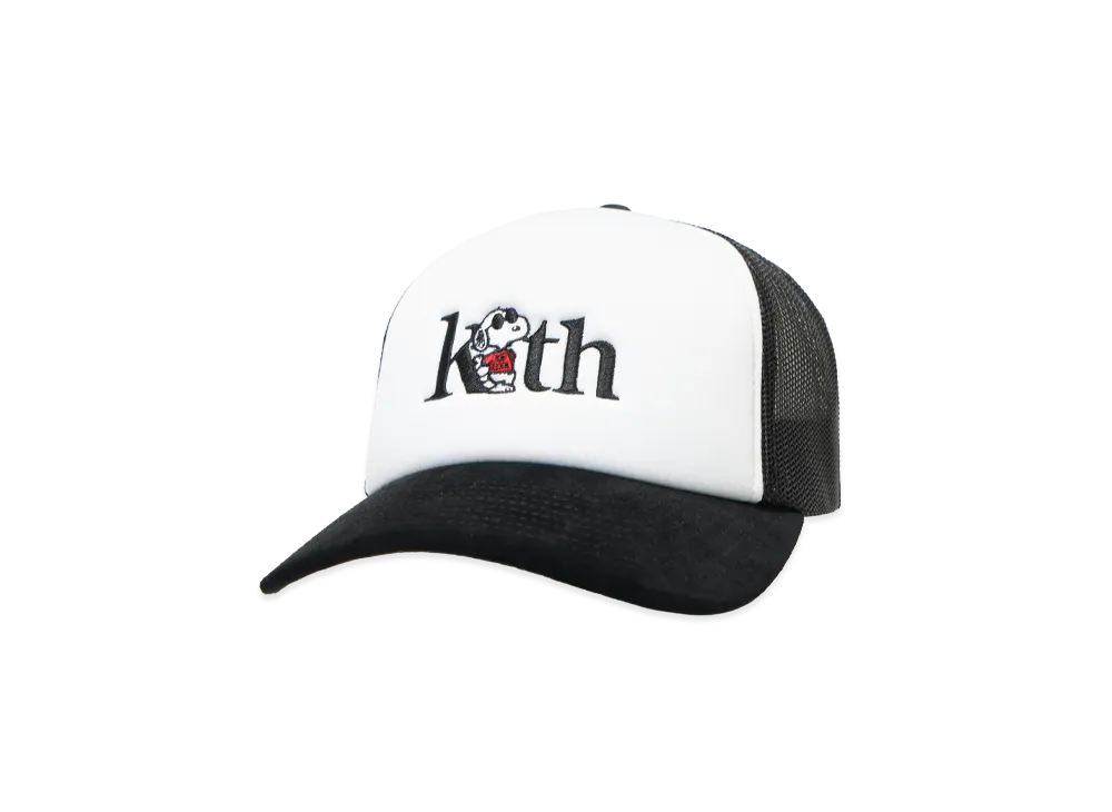 Kith x Peanuts 75 Nolan Poly Foam Trucker With Suede Brim "Black"