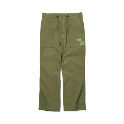 Needles x Hidden String Fatigue Pant Back Sateen "Olive"
