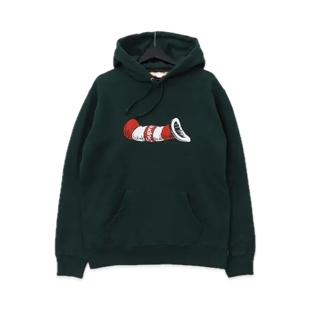 Supreme Cat in the Hat Hooded Sweatshirt "Green"