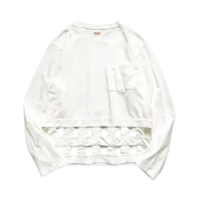 KAPITAL 20/- Wind Pen Long Tee "White"