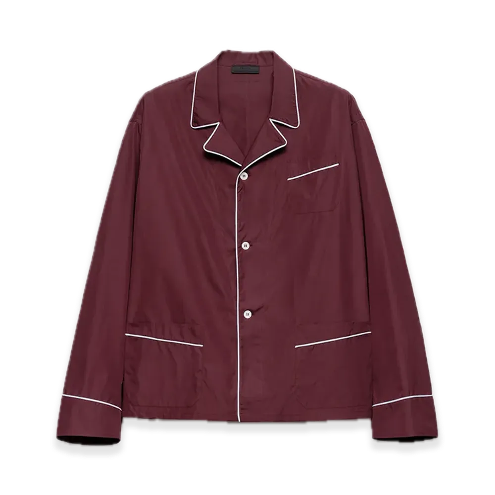 PRADA Cotton Shirt "Bordeaux"