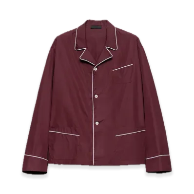 PRADA Cotton Shirt "Bordeaux"