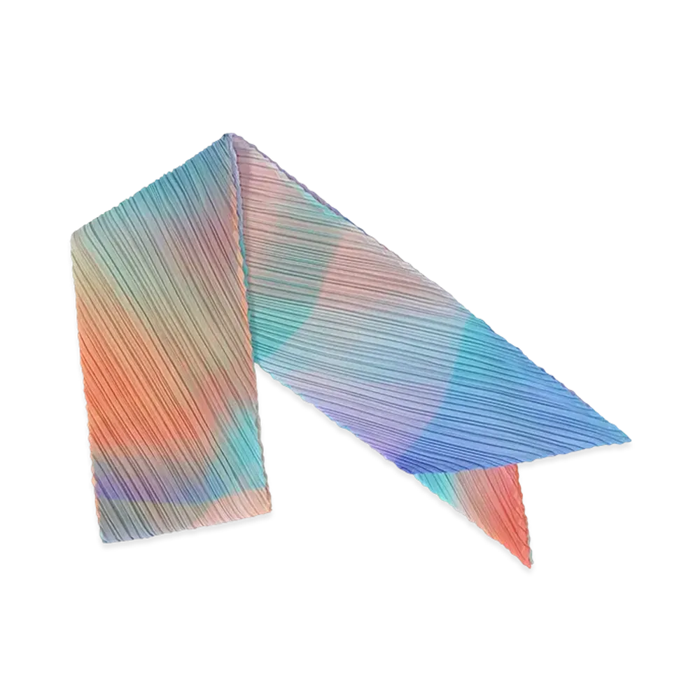PLEATS PLEASE ISSEY MIYAKE Groove Scarf "Blue"