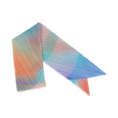 PLEATS PLEASE ISSEY MIYAKE Groove Scarf "Blue"