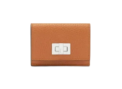 FENDI Micro Tri-Fold Wallet Leather "Brown"