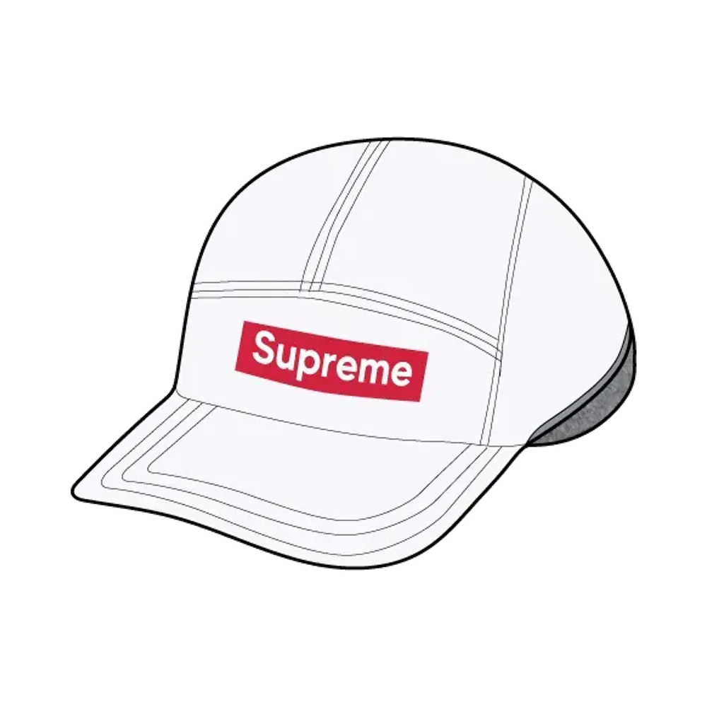 Supreme Polartec Lined Packable Earflap Camp Cap "White"