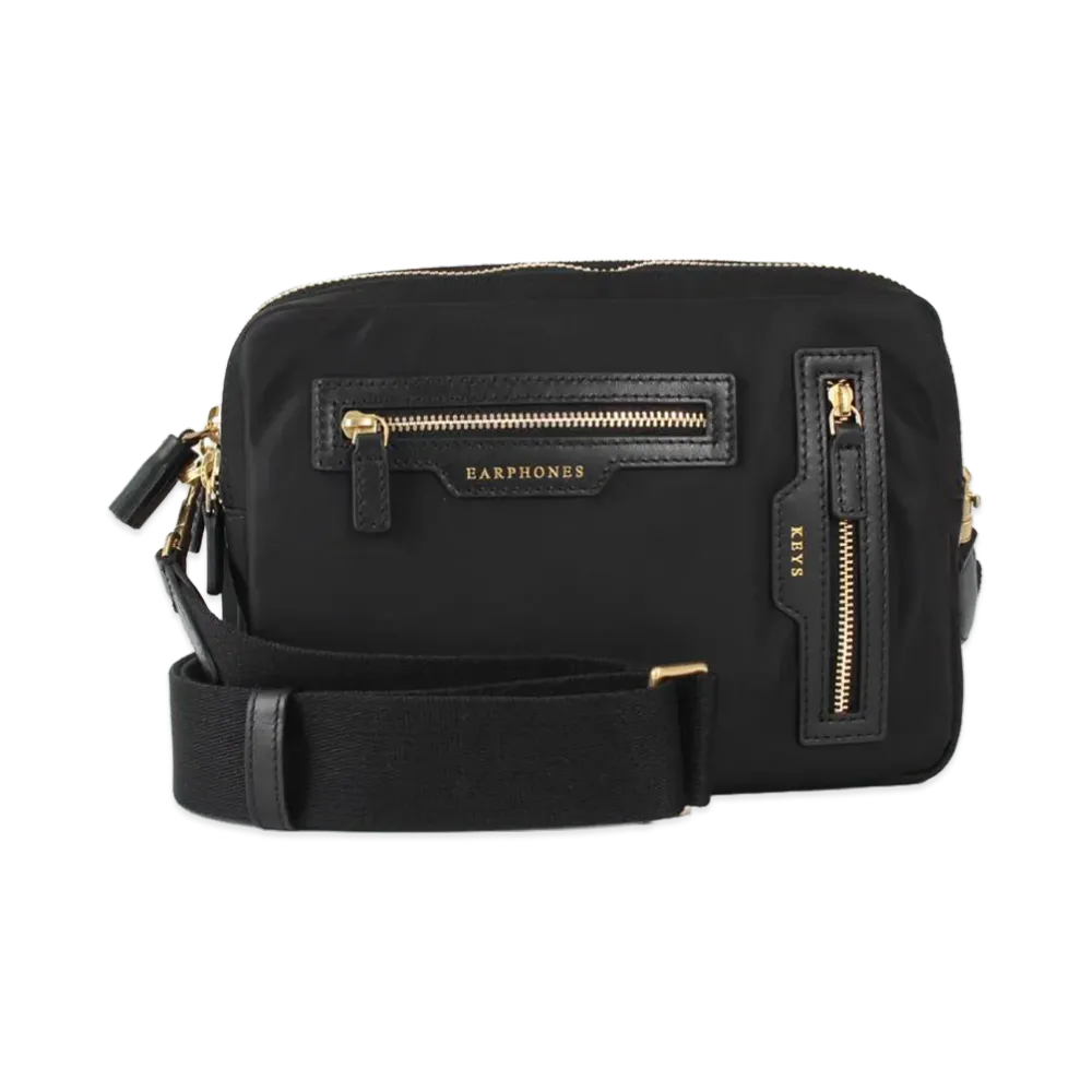 Anya Hindmarch Labelled Crossbody Trio "Black"