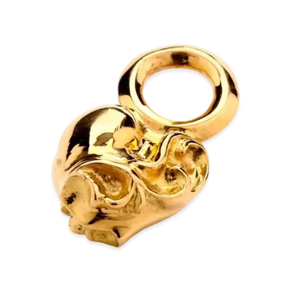 Chrome Hearts 22K #B Stack Charm Heart "Gold"