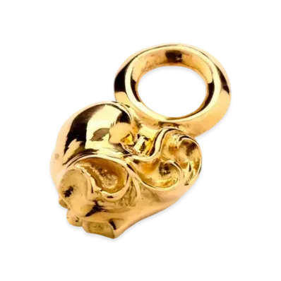 Chrome Hearts 22K #B Stack Charm Heart "Gold"