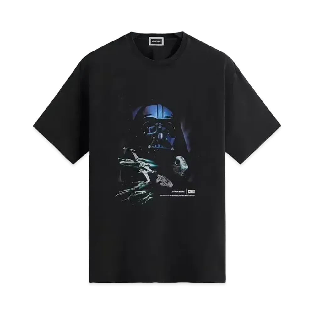 Kith x STAR WARS Darth Vader Space Poster Vintage Tee "Black PH"