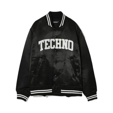 UNDERCOVER Satin Stadium Jumper "Black"