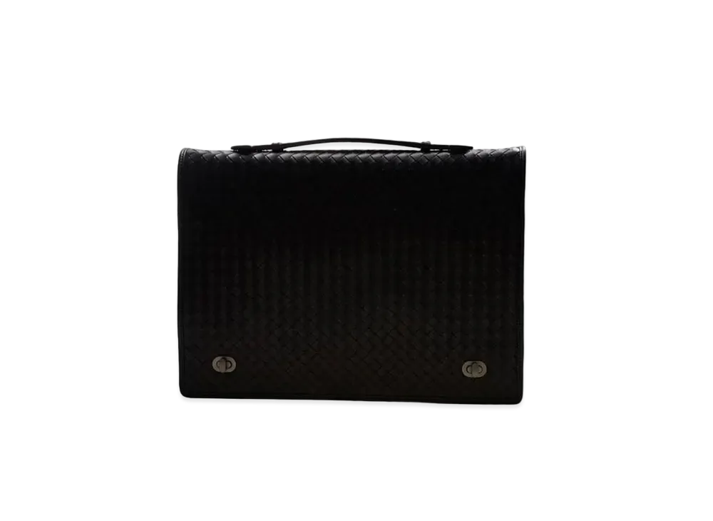 Bottega Veneta Lambskin Hand Bag "Black"