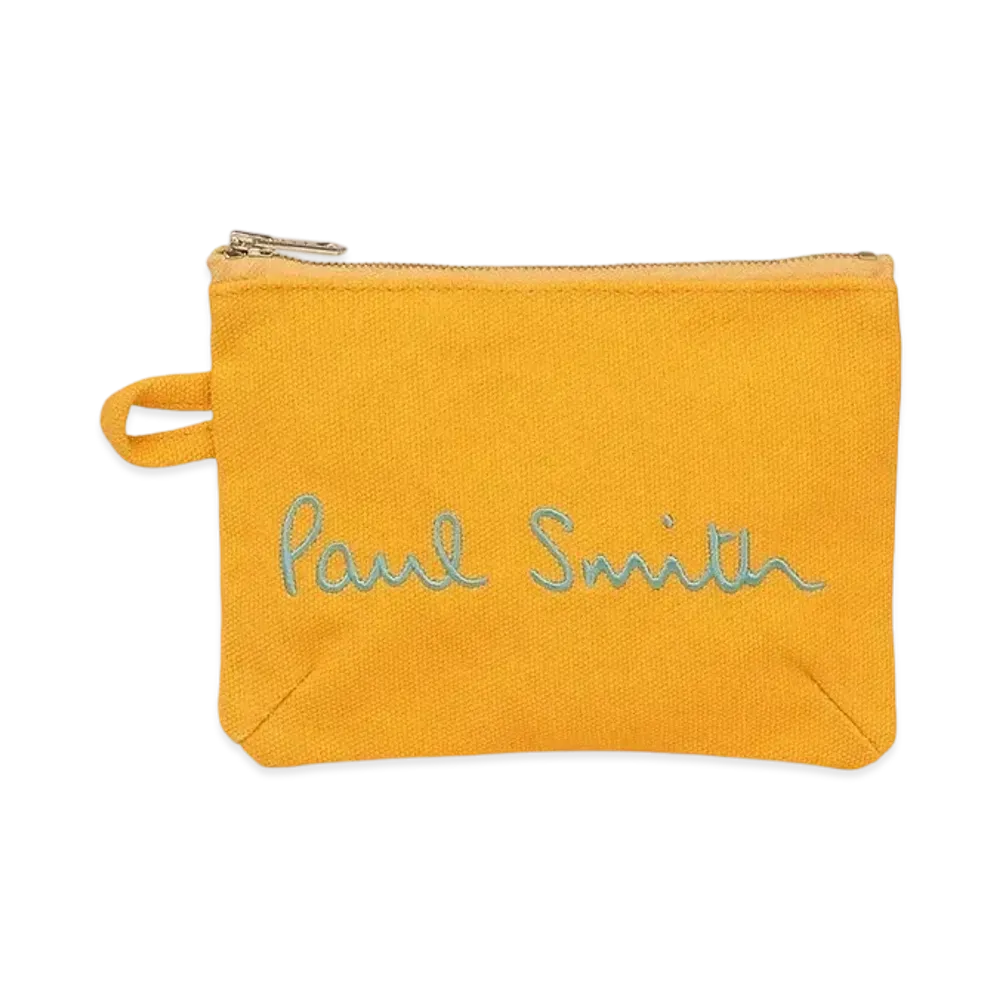 Paul Smith Logo Pop Color Pouch "Yellow"