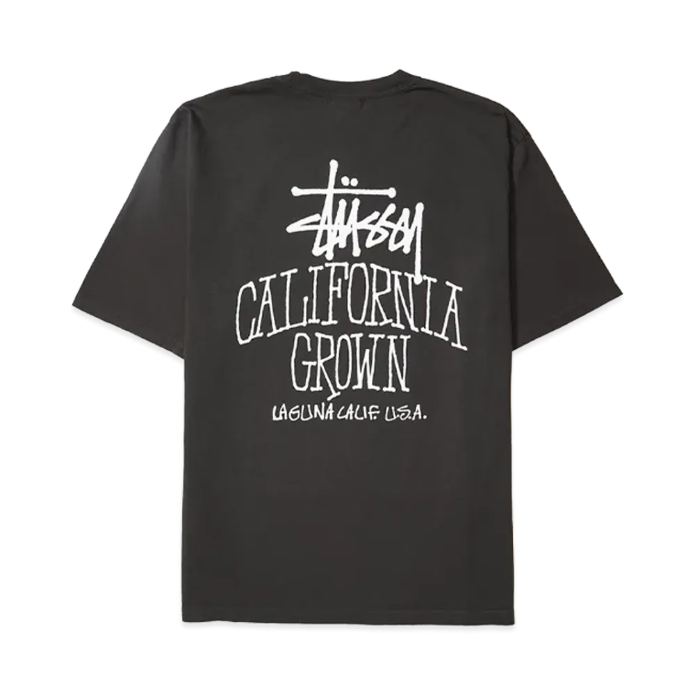 Stussy Cali Grown Tee Pigment Dyed "Faded Black"