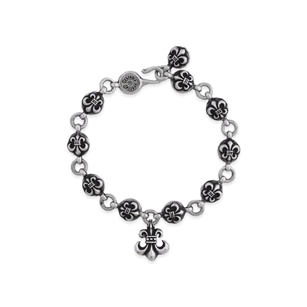 Chrome Hearts BS Fleur Ball Bracelet "Black"