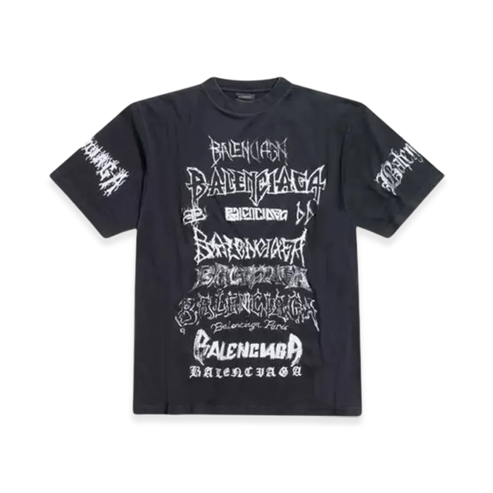 BALENCIAGA DIY Metal T-Shirt Large Fit in "White"