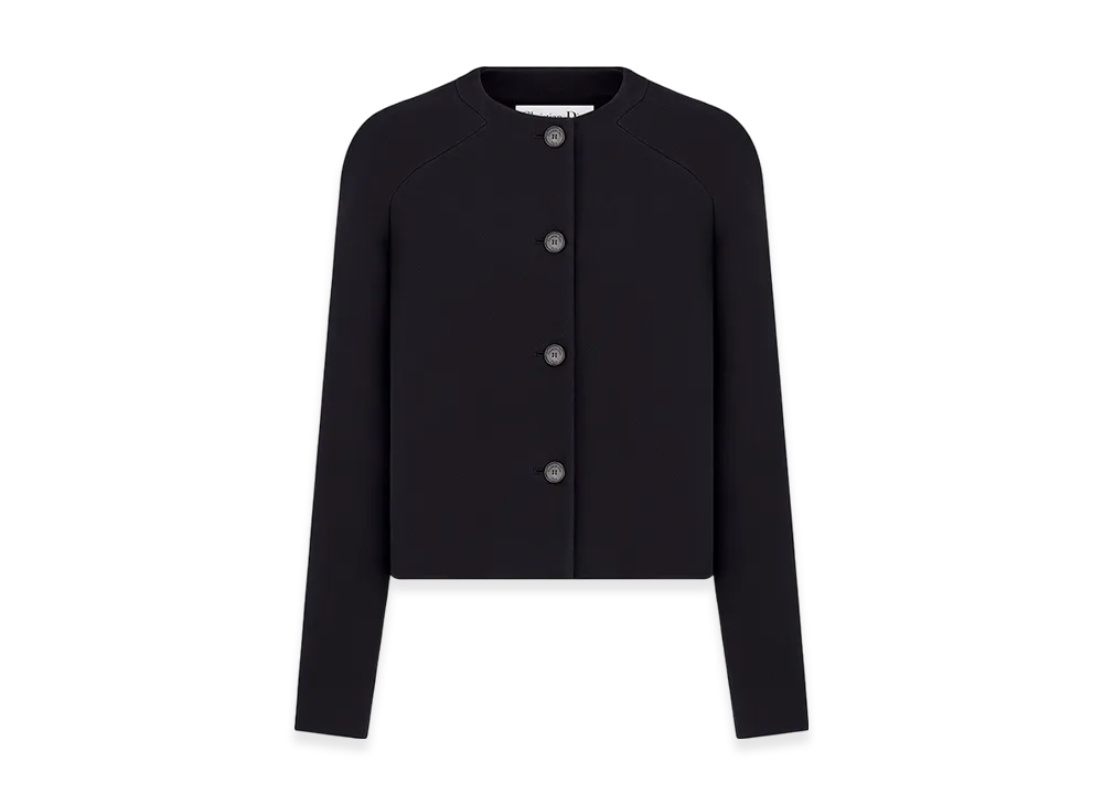 【新品・現行】クリスチャン ディオール　クロップド ウール ジャケット　22SS DIOR | クロップド ジャケット ダブルフェース バージンウール ブークレ