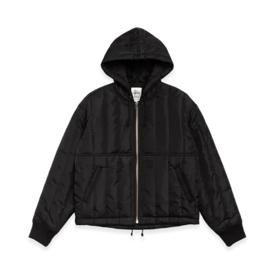 Stussy Quilted Nylon Work Jacket "Black"