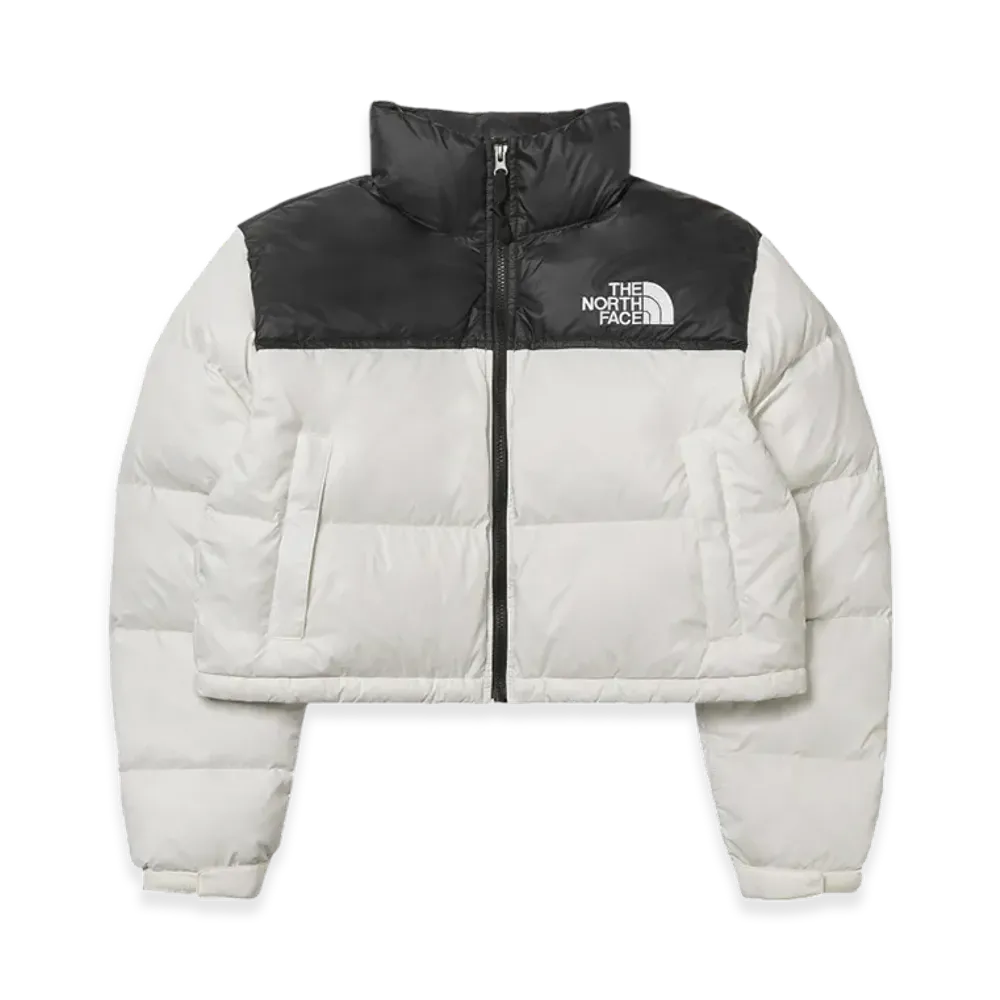 The North Face Women's Nuptse Short Jacket "Gardenia White/TNF Black"