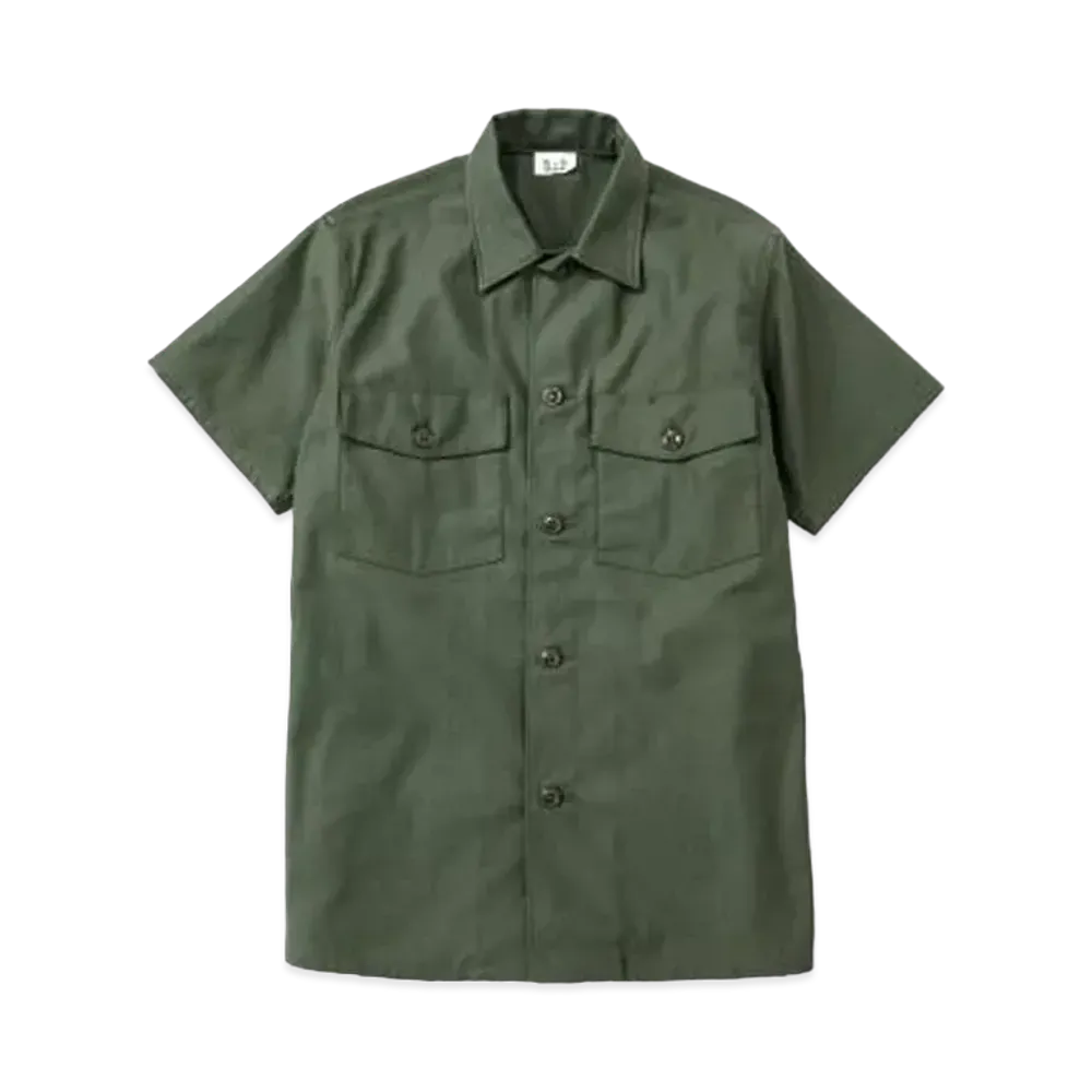 THE REAL McCOY'S COTTON SATEEN SHIRT S/S "OG107"