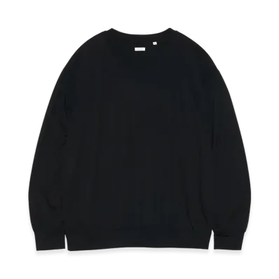 nanamica Wool Crew Neck Sweater "Black"