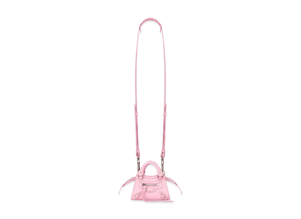 BALENCIAGA Women's Neo Classic Super Nano Top Handle Bag "Pink"
