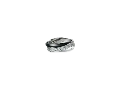 Cartier Trinity Ring, Ceramic, Small Model