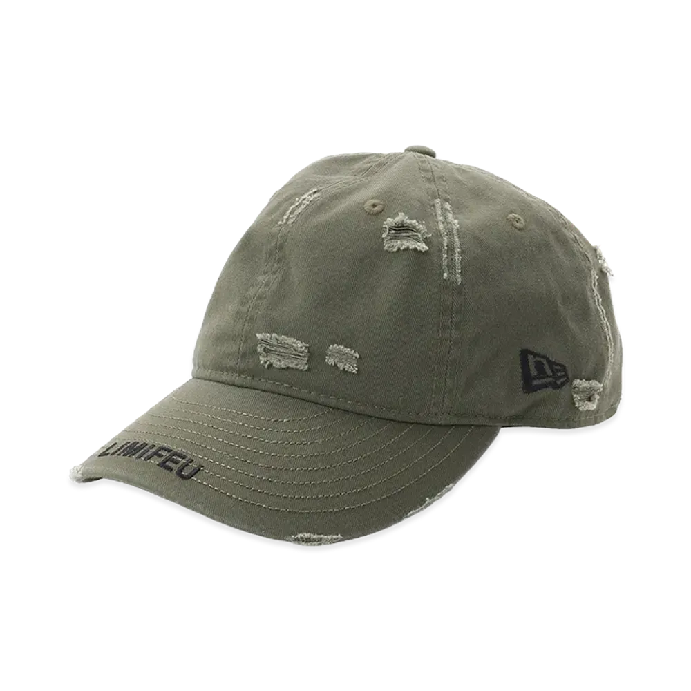 NEW ERA x LIMI feu Damaged Cotton 9Thirty "Khaki"
