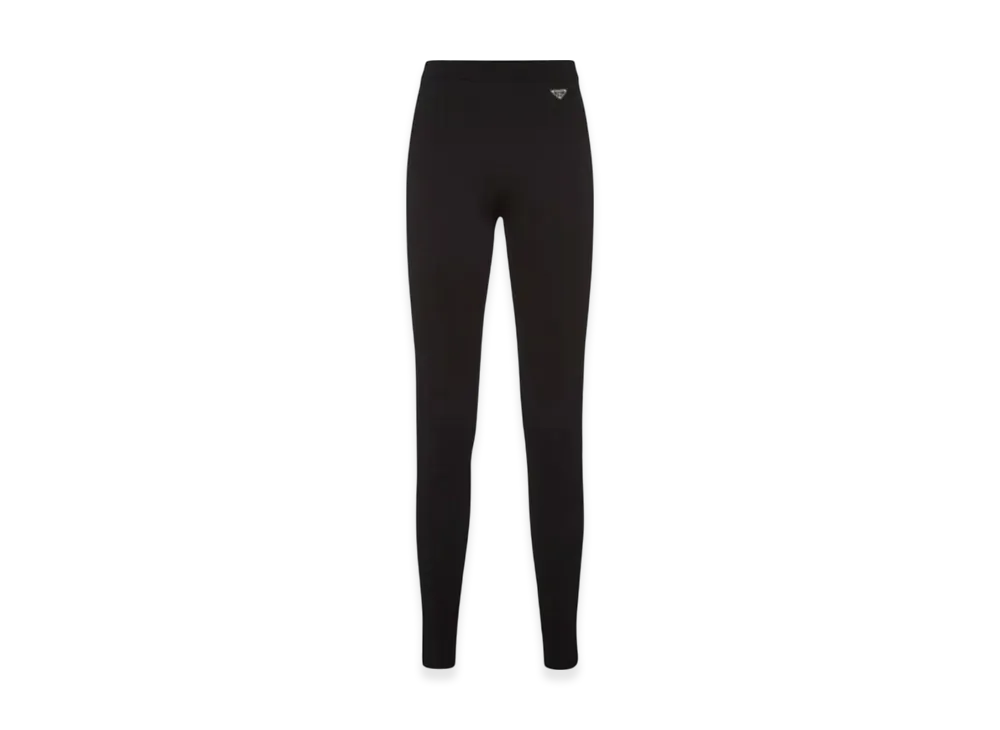 PRADA Women's Viscose Wool Leggings "Black"