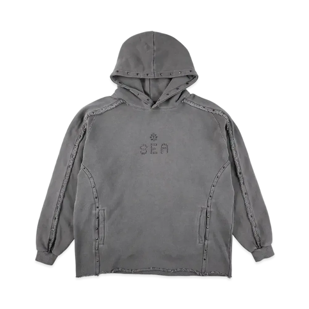 WIND AND SEA Sulfer Acid C-Off Hooded Sweatshirt "Chacoal"