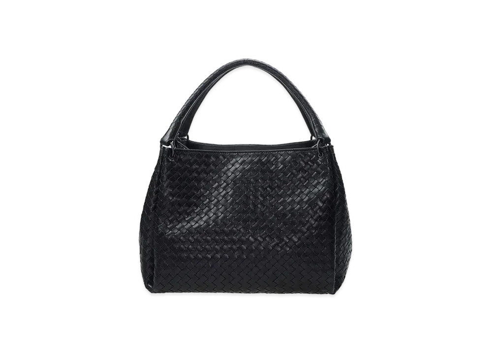 Bottega Veneta Lambskin Hand Bag "Black"