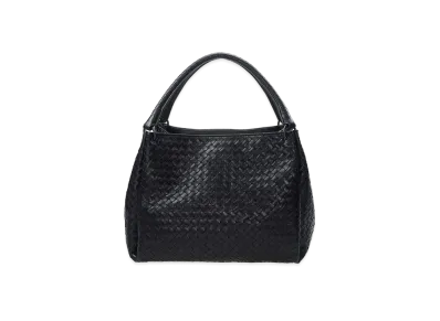 Bottega Veneta Lambskin Hand Bag "Black"