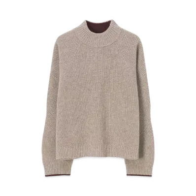 Paul Smith Women's Ribbed Pullover Knit "Beige"