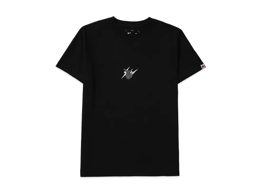 FRAGMENT x POKEMON THUNDERBOLT PROJECT LOGO_A TEE "Black"