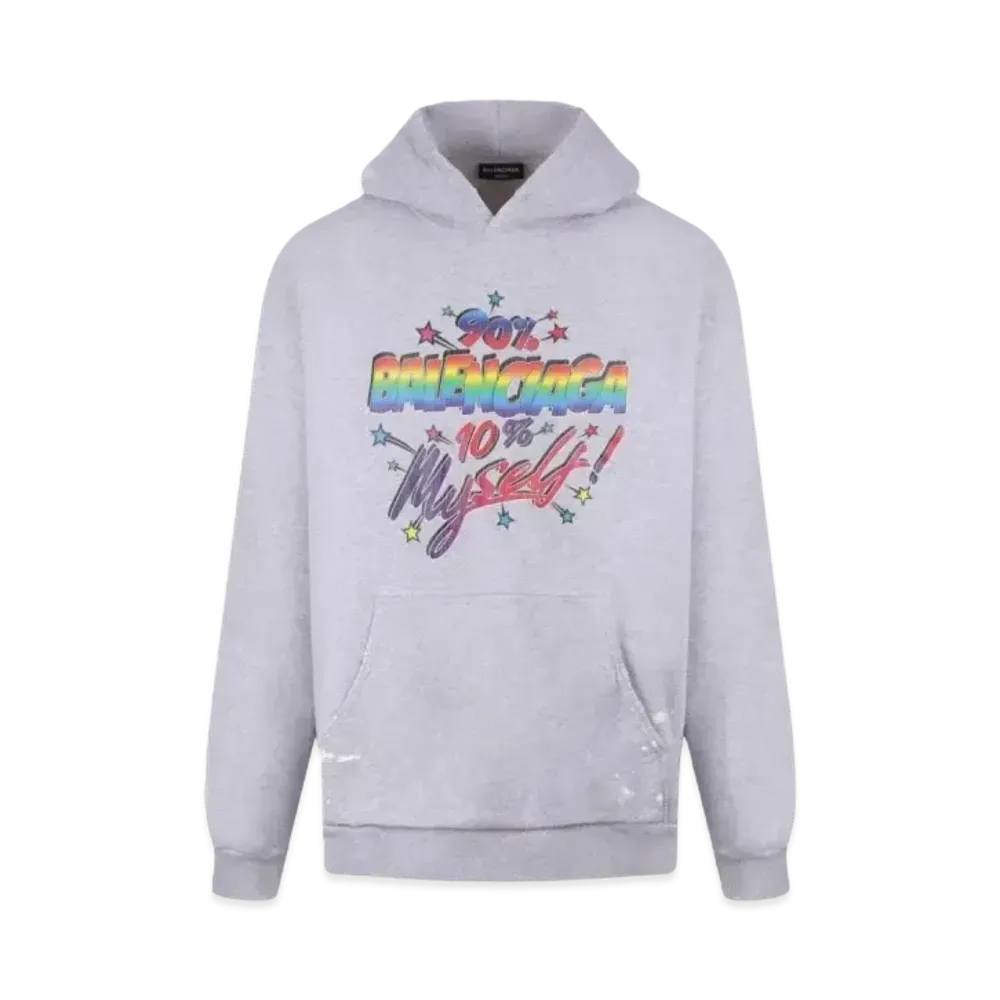 BALENCIAGA 90/10 Wide Fit Hoodie "Grey"