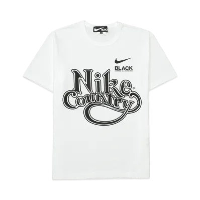 BLACK COMME des GARCONS x Nike Country T-Shirt "White"