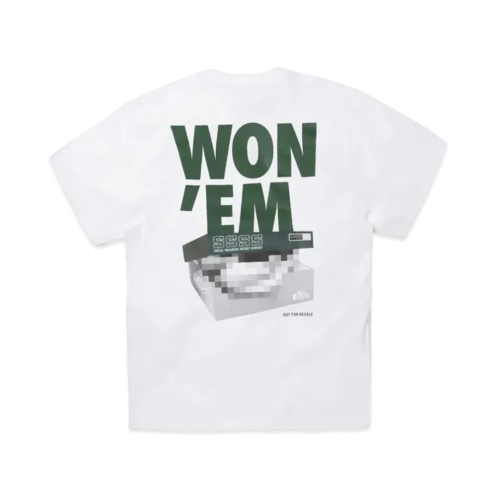 THE NETWORK BUSINESS WON'EM Tee "White × Green" TNBC021-0015