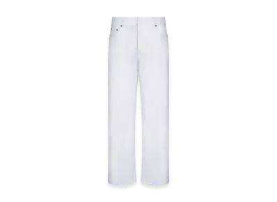 Dior Women's 8 Straight Cropped Jeans D03 "White Denim"