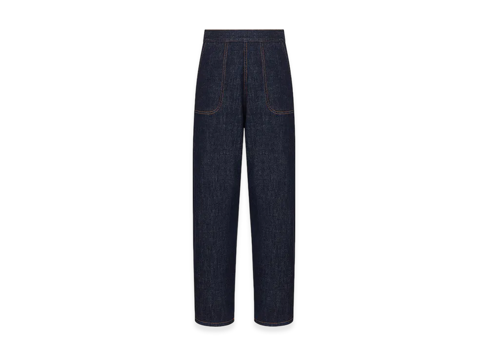 Dior Women's 8 Straight Jeans D06 "Deep Blue Denim"