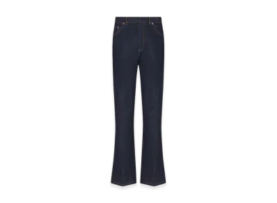 Dior Women's 8 Flared Jeans D08 Cotton Denim "Deep Blue"