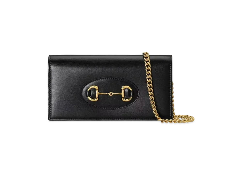 グッチ ホースビット 1955 チェーン付き ウォレット 